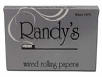 Randy's Classic Silver All Natural Cigarette Rolling Papers with Wire