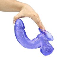 YKBAOBAO 9.44 Inch Male Beginner Full Body Massager Big Realistic Dīldɔ with Suction Cup Suitable for Men and Women ，Women Underwear (Color : Purple)