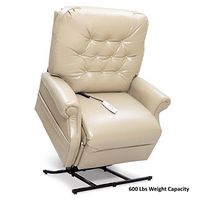 Pride LC-358XXL (600 Lbs. Weight Capacity) Heritage 2-Position Lift Chair with Inside Delivery and Setup Option (Lexis Sta Kleen Mushroom, Curbside Delivery)