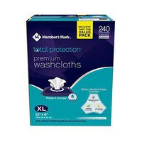 3 X Simply Right Adult Washcloths - 240 ct.