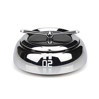 QBUC Car Air Freshener Solar Energy Rotating Cologne Car Aromatherapy Diffuser Interior Decoration Accessories Essential Oil Diffuser for Car Home(B-Silver)