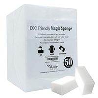 The Elixir Eco Green Jumbo Magic Cleaning Eraser Sponge Melamine Foam 3.5 x 2 x 1.5 inch Extra Thick (Pack of 50)