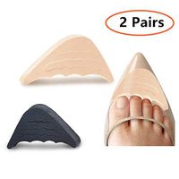 2 Pairs Shoe Filler Inserts, Reduce Slip Forward Impact Improve Shoes Slightly Too Big for Men Women Kids Pumps Flats Sneakers Black and Skin Colour