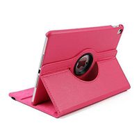 Businda 9.7 inch iPad Air 2 Cover, 360 Degrees Rotating Stand Case,Folio Book Cover Designed,Slim & Light, Protective Case for Apple iPad Air 2 9.7 inch (iPad air 2, Hot Pink)