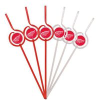 NHL Detroit Red Wings Six Pack Team Sip Sport Straws