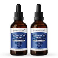 Testosterone Secret Alcohol-Free Extract, Pine Pollen, Astragalus, Tribulus, Barrenwort - Horny Goat Weed, Cinnamon. Tincture Glycerite Male Hormone Support (2x4 fl oz)
