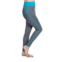 Women Yoga Pants, Neartime Patchwork False Pocket Gym Leggings Running Fitness Athletic Soft Trouser (M, Sky Blue)
