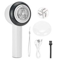 Duevin USB Electric Hair Ball Trimmer Shaver Cloth Fabric Fuzz Remover Clothes Shaver(white)