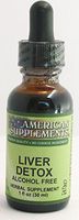 Liver Detox Alcohol Free American Supplements 1 oz Liquid