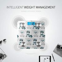 Cute Cartoon Raccoon Smart Body Fat Scale Digital Scales Body Digital Scale Body Weight Tracks 8 Key Compositions Analyzer Sync with Fitness Apps 400 Lbs