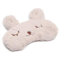 Funbase Cute Rabbit Eye Mask Soft Plush Sleep Mask Blindfold Eye Cover for Kids Girls Women