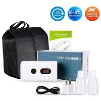 Zinnor CPAP Cleaner Machine Portable Mini CPAP Cleaning O₃ Cleaner Machine Bundle with 2 Adapters and Bag, Mask Tube Cleaner