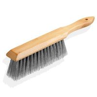 14" Bench Brush - Hardwood Handle - Feathered, Crimped Nylon Bristles