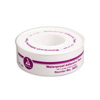 Dynarex Waterproof Adhesive Tape Roll, Plastic Spool, 1/2 X 5 Yards, 288 Count