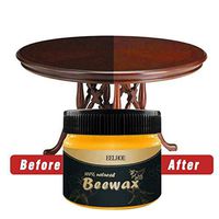 FORESTIME Wood Seasoning Beewax, Traditional Beeswax Polish for Wood & Furniture, All-Purpose Beewax for Wood Cleaner,No Build-Up (Black, A)
