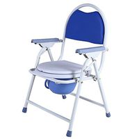 Commode chair, Collapsible Non-slip Thickening Bathroom Old man Pregnant women Potty chair