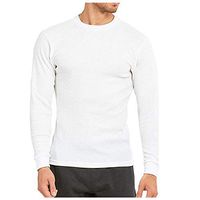 Mens T Shirts V Neck, Mens Long Sleeve Tshirt V Neck Loose Fit Soft Knit Thermal Tops White