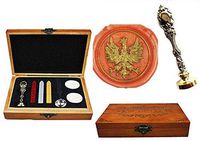 MNYR Vintage Phoenix Bird Decorative Luxury Wood Box Silver Metal Peacock Wedding Invitations Gift Cards Paper Stationary Envelope Custom Logo Wax Seal Sealing Stamp Sticks Melting Spoon Gift Box Kit