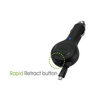 Retractable Car Charger for Amazon Kindle 2, Kindle 3, Kindle 4, Kindle Fire, Kindle Touch, Kindle DX