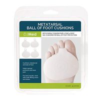 DJMed Metatarsal Gel Ball of Foot Cushion Pads – 2 Pairs, Set of 4 Pieces
