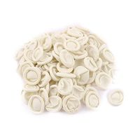 Aexit 100Pcs Finger Lab, Safety & Work Gloves Cots Protector Anti Static Rubber Latex Finger Cots Cryogenic Gloves Disposable White