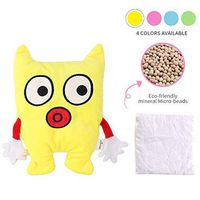 NEWGO®Microwavable Plush Animals with Natural Micro-Beads, Heatable Stuffed Animals Cozy Plush Warming Buddies for Soothing Warmth & Comfort - Yellow Monster