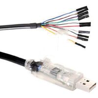 FTDI C232HM-EDHSL-0 , Cable, Assembly; USB-MPSSE(SPI/I2C/Jtag); 5.0V; 450ma Output; 24AWG; 0.5m