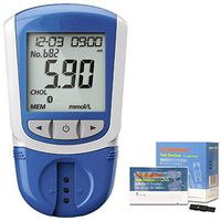 ZZYYZZ Cholesterol Monitor,5 in 1 Measuring (HDL, LDL, Total Cholesterol, Triglycerides) Including 50 Test Strips
