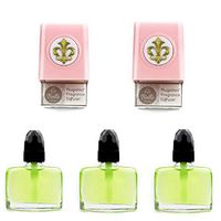 2 Plugables Rose Quartz Electric Scented Oil Diffuser Home Fragrancers with 3 (Green Tea) Aroma Oils