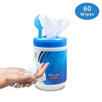 60 pcs Disinfectant Wipes 75 Alcohol Cleaning Wet Wipes for All-Purpose Cleaning