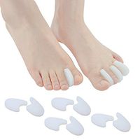 Sumifun Gel Toe Spacer, 8 Pack Soft Toe Separators for Aligning Toes and Preventing Corns, Blister- Medium