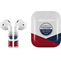 Skinit Decal Audio Skin for Apple AirPods with Lightning Charging Case - Officially Licensed Skinit Originally Designed 2016 Trump Make America Great Again Design