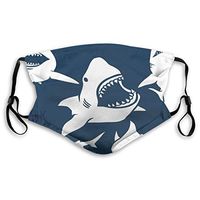 Shark Protective Mask with Gasket Disposable Water Repellent Multilayer Filter Adult Sunscreen Large Mask M