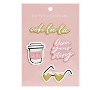 kikki.K Leather Stickers 4Pk: Your Story, 4 Count