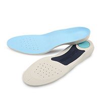  Heryaa Orthotic Insoles for Shoes Man and Women Flat Foot Insoles Arch Support Cushion Shock Absorption Feet (1 Pair) (L: Men's (6.5-9.5) Women's (7.5-11))  FRESH 