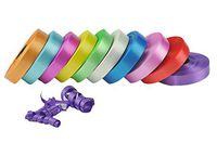 10 Pack Crimped Curling Ribbon Colorful Assorted for Gift Package Wrapping,Bows, Crafting, Wedding,Party (5/8 Inch Multi Color)
