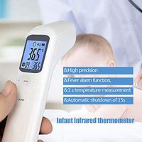 Wlcome Forehead Thermometer, Accurate Digital Thermometer,Immediate Result 丨LCD Digital Non-contact Infrared Thermometer Forehead Body Temperature Meter for Baby Kids Adults Indoor Outdoor White