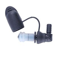 ACHICOO Outdoor Portable Water Bag Silicone Bite-Valve Hydration Pack Nozzle Water Bladder Accessory Black Curved A Outdoor Product