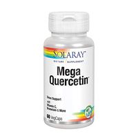 Solaray Mega Quercetin | Healthy Cells, Heart, Circulatory & Respiratory System Support | Bioflavonoids & AMPK Activator | Non-GMO; Vegan | 60 VegCaps