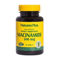 NaturesPlus Niacinamide - 500 mg, 90 Vegetarian Tablets - High Potency Vitamin B3 Supplement, Promotes Lower Blood Pressure, Arthritis & Joint Pain Relief - Gluten-Free - 90 Servings