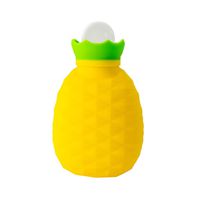 LiLiMeng New Hot Water Bottle Classic Hand Warmer Fruit Shape Pineapple Silicone Hot Water Bottle Water Hand Warmer