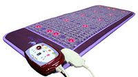 Ereada Far Infrared Amethyst Mat - 59"L x 24”W - 7 Levels 86°-158°F FIR Heating & 8 Levels 8-64 Hz Bio Magnetic PEMF - Negative Ion - Red Light - Crushed Natural Amethyst - FDA Reg Korean Manufacturer