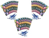 Easter Egg Cellophane Party Treat/Favor Bags with Twist Tie Closure - 40 Total