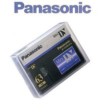 Panasonic AY-DVM63PQUS Panasonic AY-DVM63PQ MiniDV Cassette - MiniDV - 63 Minute WLM