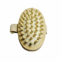 SGirl Natural Wood Wooden Hand-Held Massager Body Brush Cellulite Reduction (L)