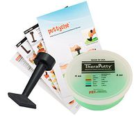 TheraPutty Standard Exercise Putty Green - Medium 4 OZ + Puttycise Cap Turn TheraPutty Exercise Tool + Manual Bundle