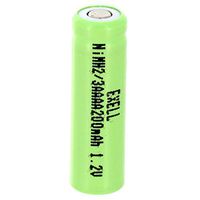 Exell 2/3AAAA NiMH 200mAh 1.2V Flat top Rechargeable Battery