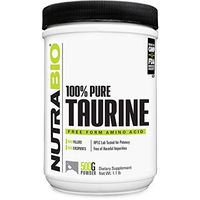 NutraBio Taurine Supplement (500 Grams of Powder, 1000 mg Serving)