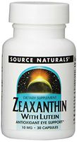 Source Naturals Zeaxanthin With Lutein 10 mg - 30 Capsules, pack of 2