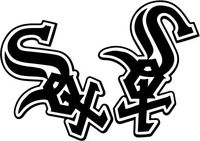 Chicago White Sox Team Logo Decal Set of 2 - Laptop Skin Vinyl Decal Sticker for MacBook Pro 13" - and Other Apple Laptop - Car and Windows - Size 4 x 4 inches